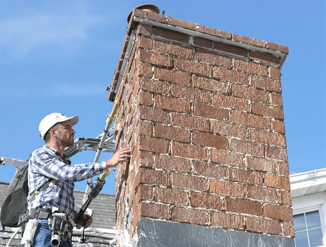 Brickwork for a chimney rebuild by Riverside Chimney Sweep in Riverside, CA