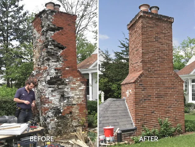 Riverside Chimney Sweep performing a full chimney restoration in Riverside, CA