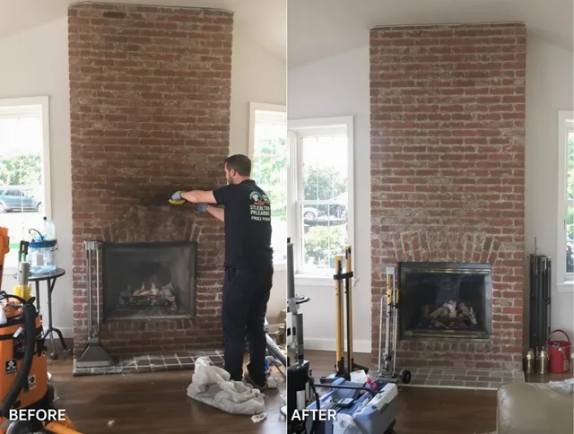 Finished chimney sweeping service by Riverside Chimney Sweep in Riverside, CA