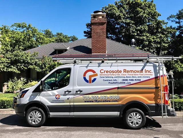 Riverside Chimney Sweep technician removing creosote safely in Riverside, CA