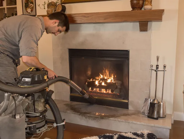 Routine fireplace upkeep by Riverside Chimney Sweep in Riverside, CA