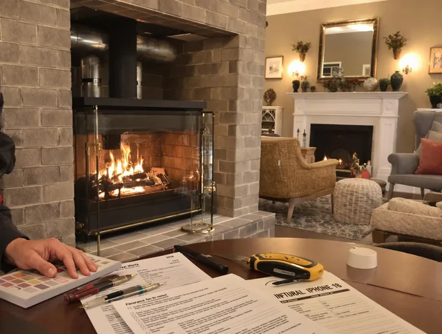 Riverside Chimney Sweep verifying fireplace safety measures in Riverside, CA