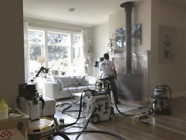 Soot removal service by Riverside Chimney Sweep for a fireplace in Riverside, CA